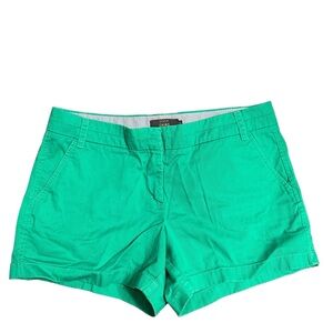 J.Crew Chino Shorts, Green, Size 12, 4” Inseam